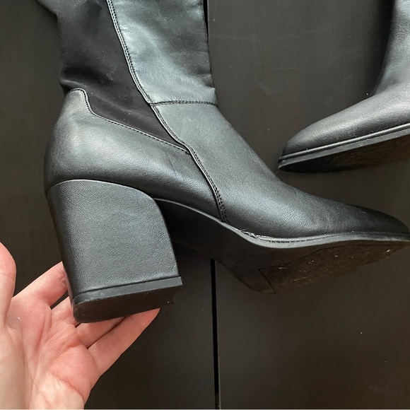 March Fisher Over the Knee Boots Black - Picture 3 of 7